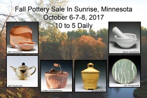 Fall Group Pottery Sale at Sunrise Pottery