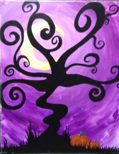Paint a Spooky Tree at the Freight House