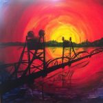 Painting and a Pint - "Stillwater Lift Bridge at Sunset"