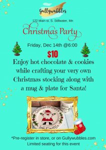 Christmas Crafting Party at Gullywubbles