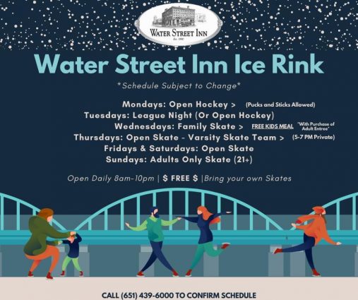 Gallery 2 - Water Street Inn's Winter River-Side Ice Skating Rink