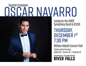 Spanish Award-Winning Composer Oscar Navarro conducts!