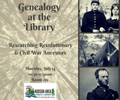 Genealogy at the Hudson Area Library